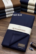 MENS UNSTICHED PREMIUM WASH&WEAR (NAVI BLUE )