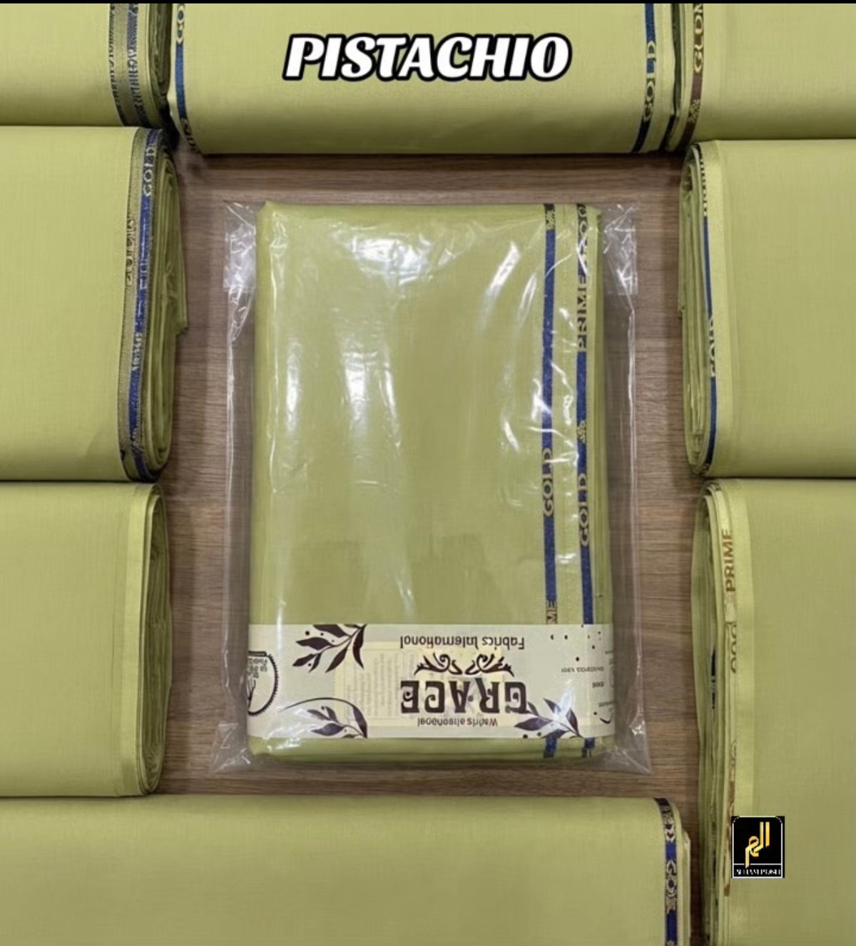 MENS UNSTICHED WASH&WEAR (PISTACHIO)