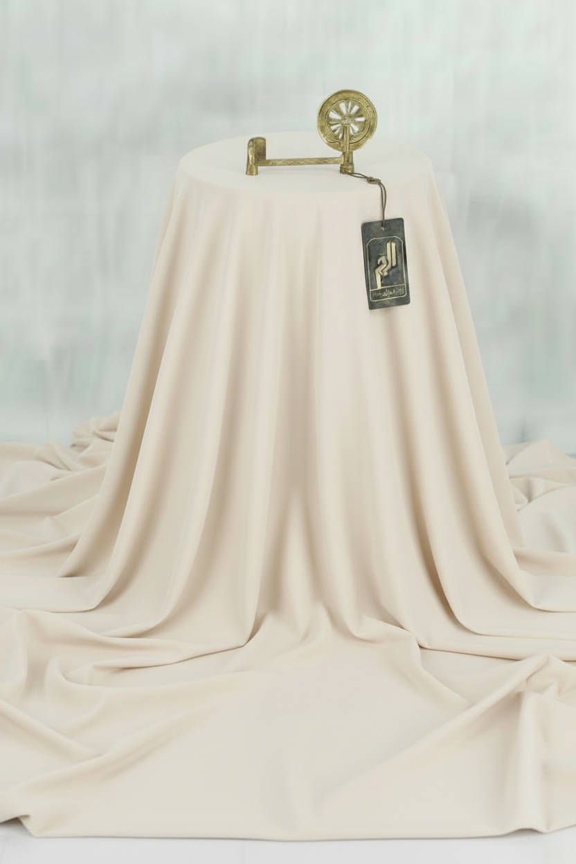 PREMIUM MENS UNSTICHED WASH&WEAR (CREAMY )
