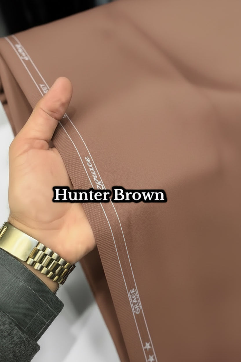 J.MENS PREMIUM UNSTICHED WASH&WEAR (HUNTER BROWN)