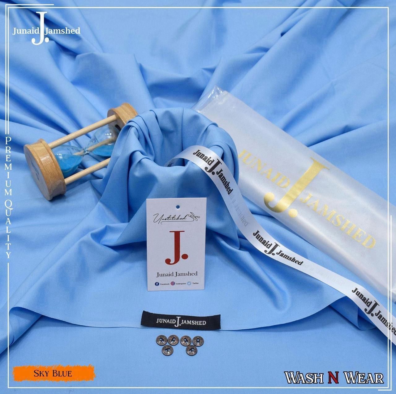 J.Mens SUITE PREMIUM QUALITY WASH&Wear (SKY BLUE )