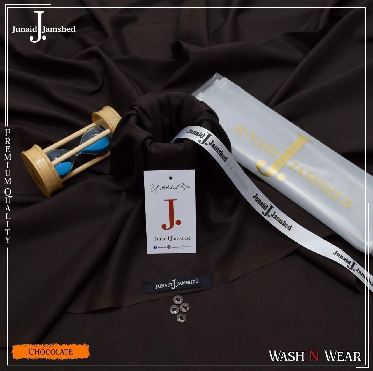 J.Mens SUITE PREMIUM QUALITY WASH&Wear (CHOCOLATE)