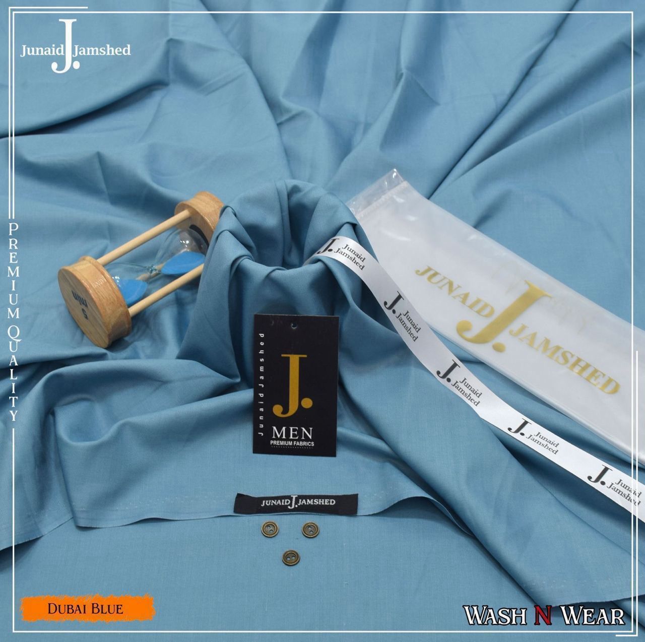 J.Mens SUITE PREMIUM QUALITY WASH&Wear (DUBAI BLUE )