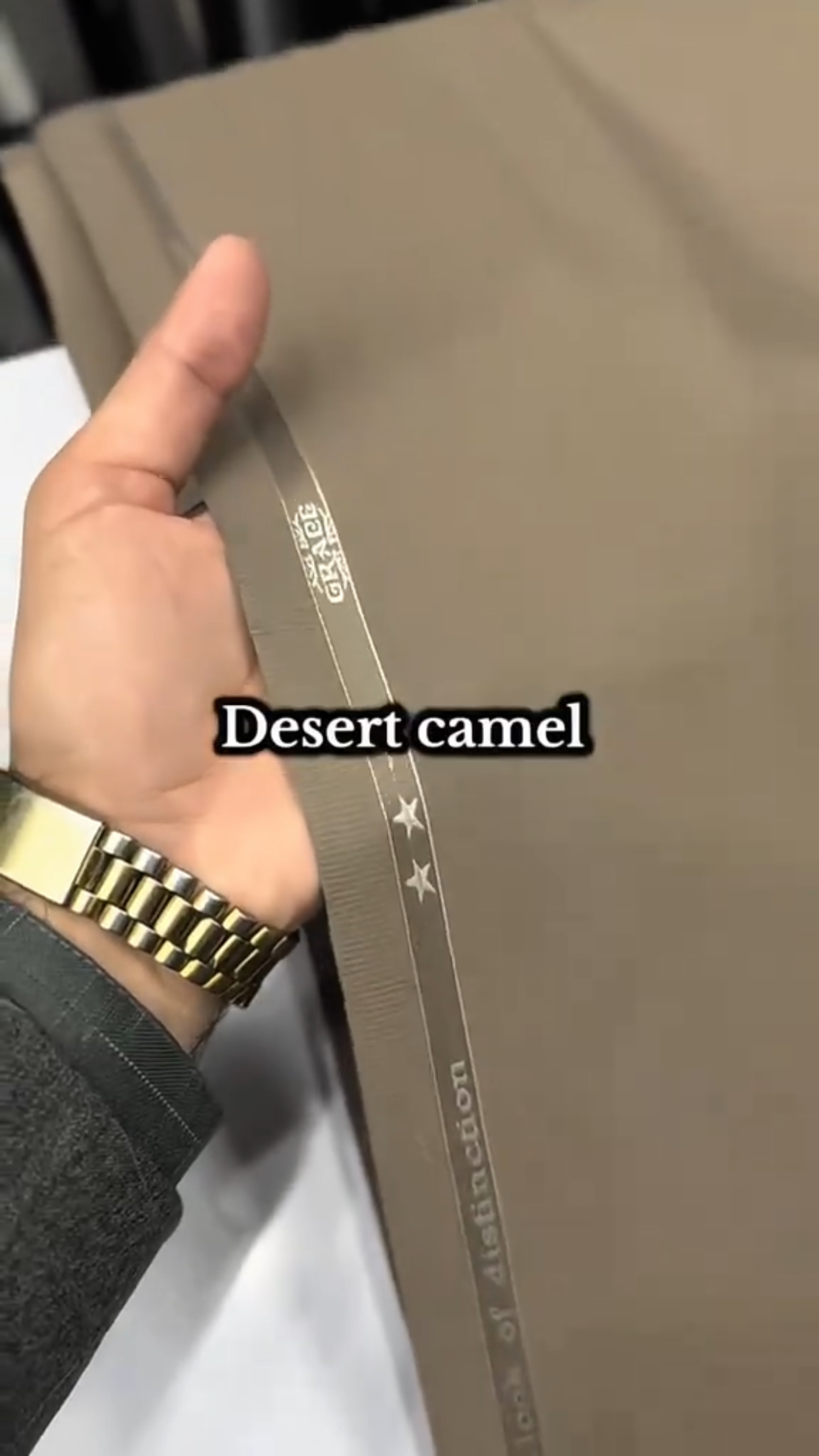 J.MENS UNSTICHED WASH&WEAR (DESERT CAMEL )