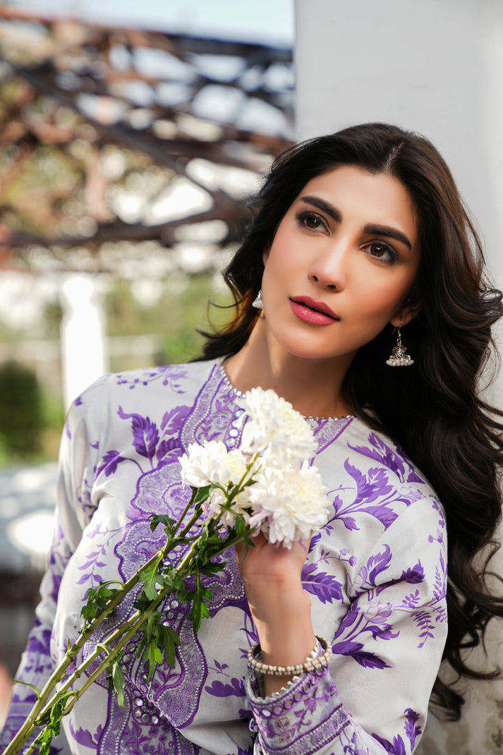 Afrozeh Swiss Lawn 3pc Printed Swiss Lawn Unstitched SL-5519